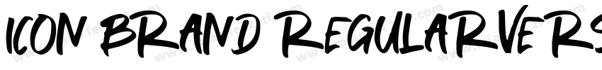 icon brand RegularVersion 10字体转换